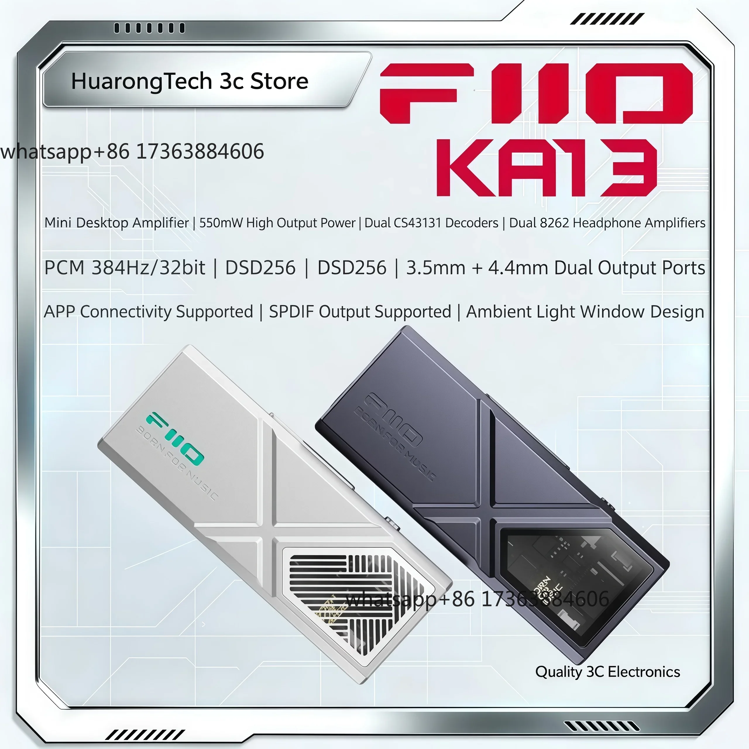 Headphone Amplifier - KA13 USB DAC Kopfhörerverstärker Jade Sound