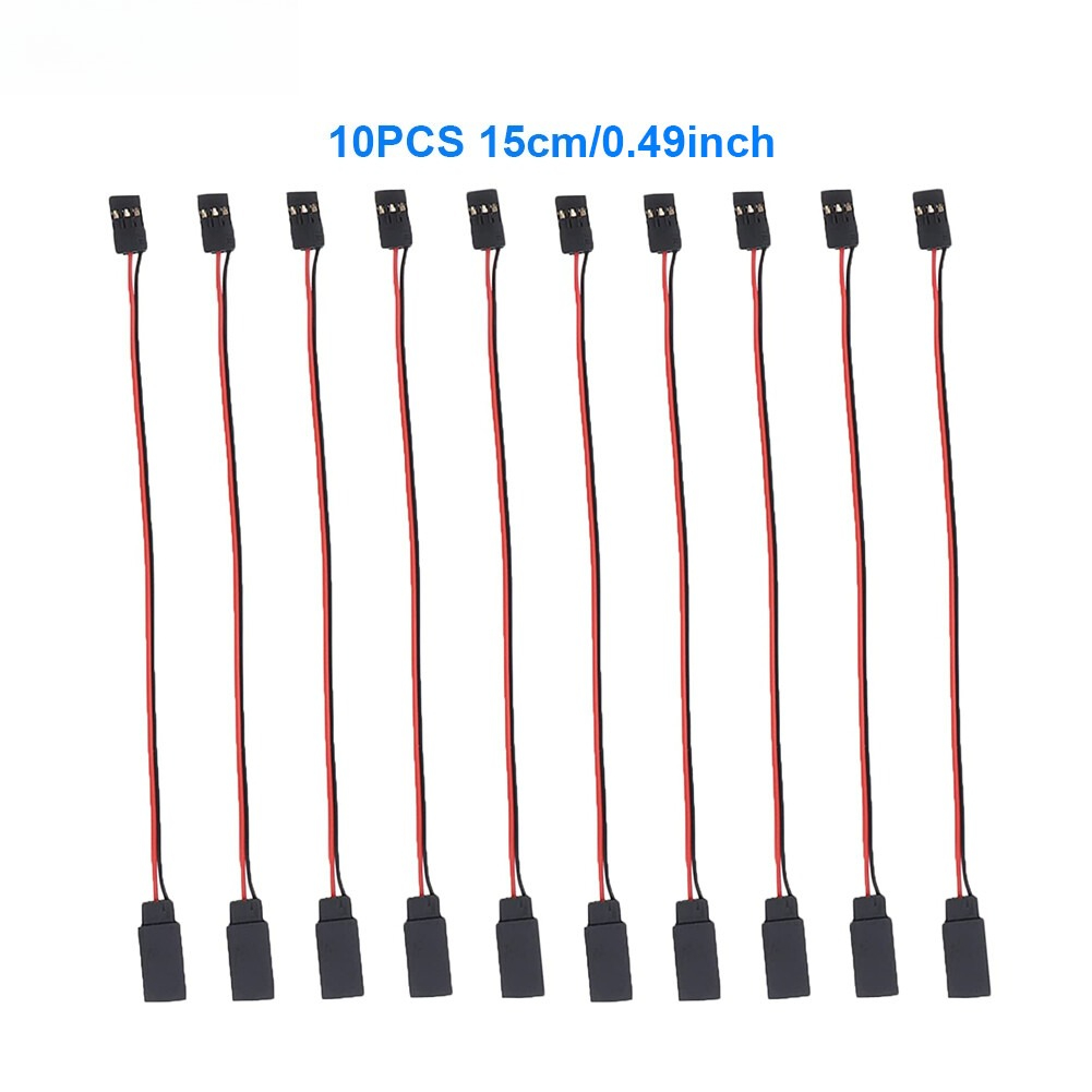 Rca Cable - 10 Stück 3-poliges Servo-Verlängerungskabel, Buchse auf