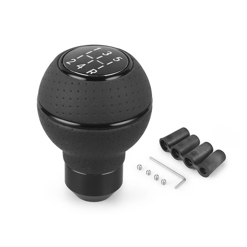 Knob Aluminum - Meistverkaufter Schaltknauf 5-Gang Universal aus Leder