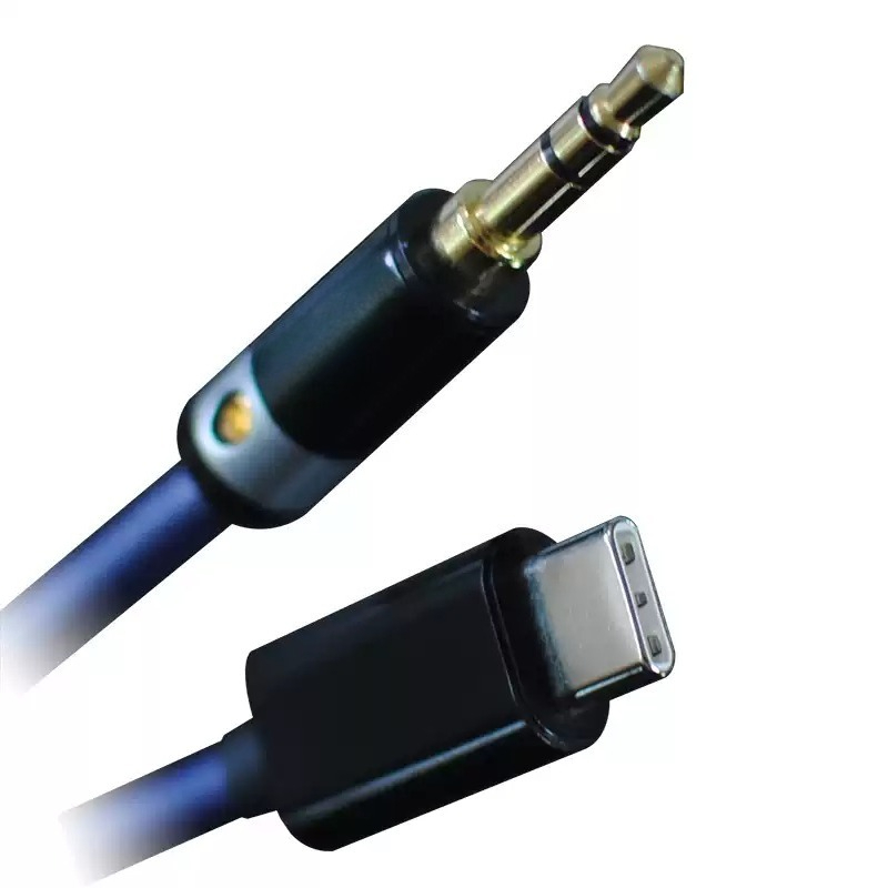 Audio Dac - Einkristall-Kupfer-Silberbeschichtetes Typ-C-auf-3,5-mm-Audiokabel, HiFi-DAC-Kopfhöreradapter für iPhone 18