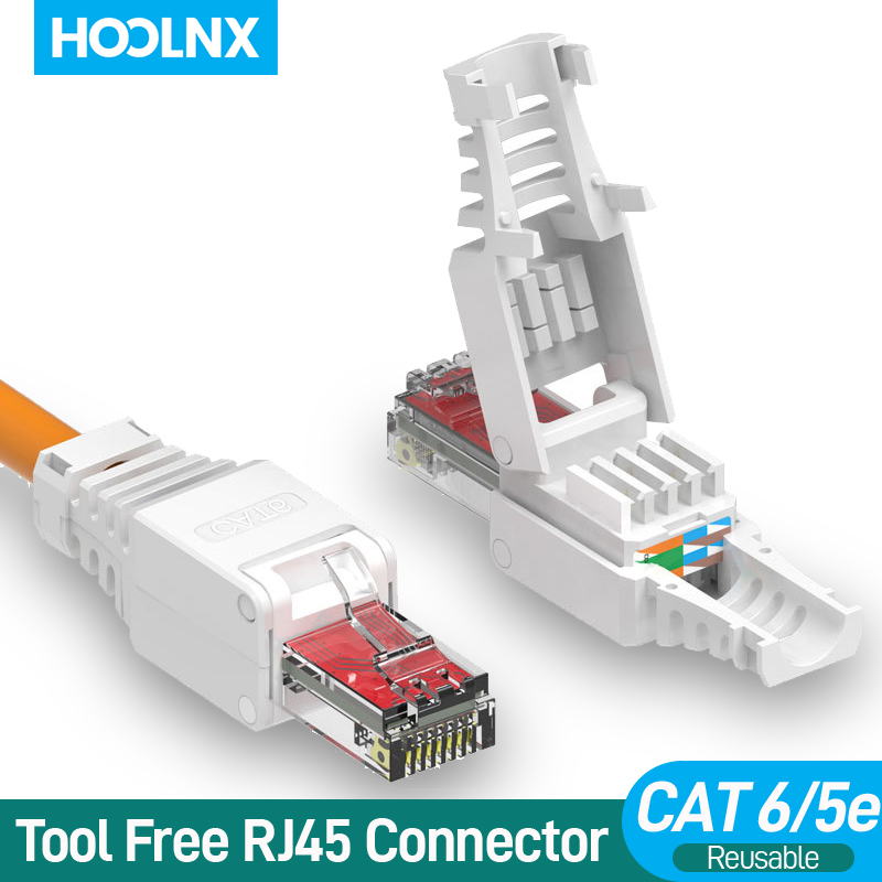 Rj45 Jack - Hoolnx Werkzeugfreier RJ45-Stecker, modularer CAT6-Stecker, kein