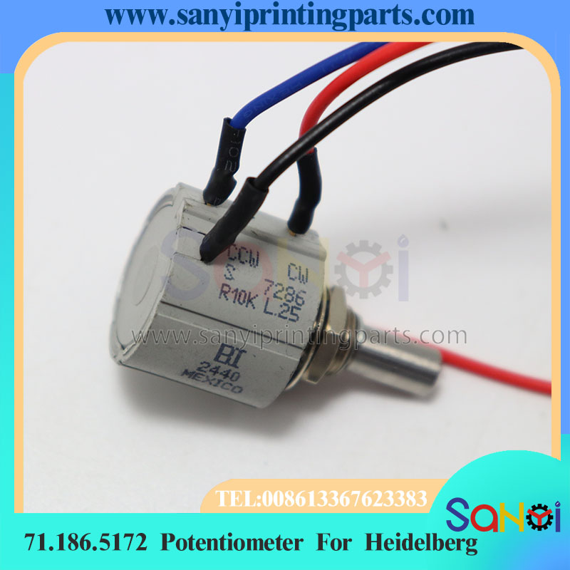 Potentiometer 10K - 1 Stück Heidelberg Kabelpotentiometer 71.186.5172 Beckmann