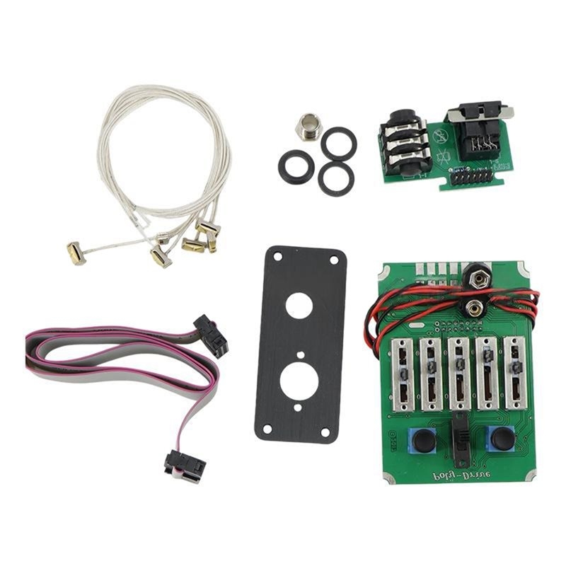 Passive Preamp - CGDS-Piezo 5-Band EQ Akustikgitarren-Tonabnehmer Aktiv/Passiv Umschaltbarer