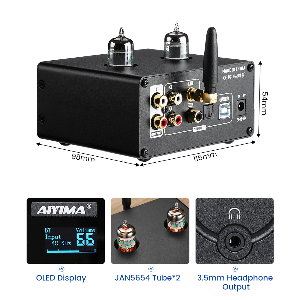 AIYIMA Audio Tube-T10 Decoder  – Es9018 Dac Bewertung und Preis